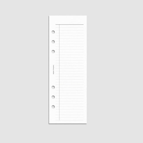 Cloth & Paper - Half Page Task Inserts