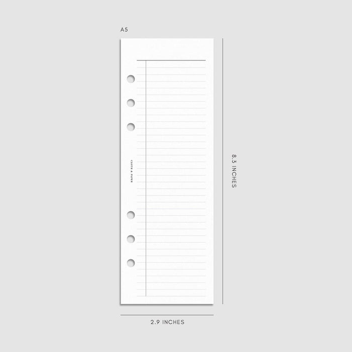 Cloth & Paper - Half Page Task Inserts