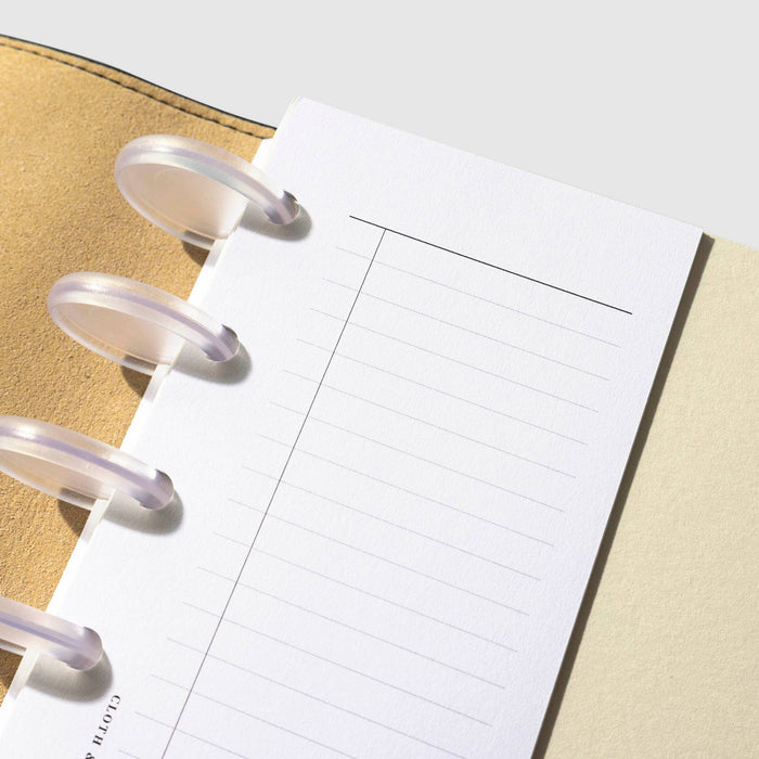 Cloth & Paper - Half Page Task Inserts