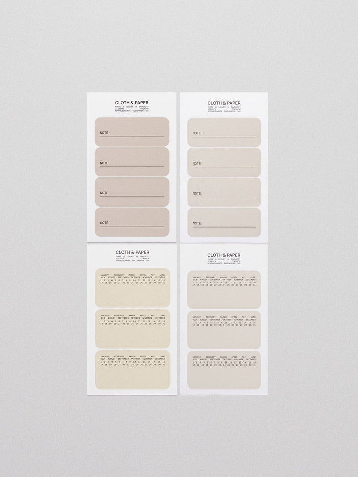 Cloth & Paper - Label Planner Stickers | Note