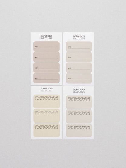 Cloth & Paper - Label Planner Stickers | Note
