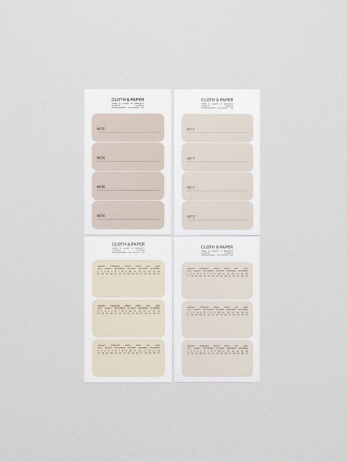 Cloth & Paper - Label Planner Stickers | Note