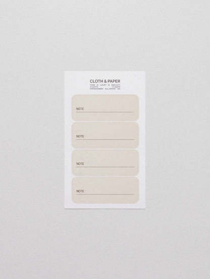 Cloth & Paper - Label Planner Stickers | Note