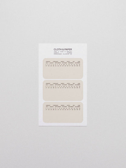 Cloth & Paper - Label Planner Stickers | Note