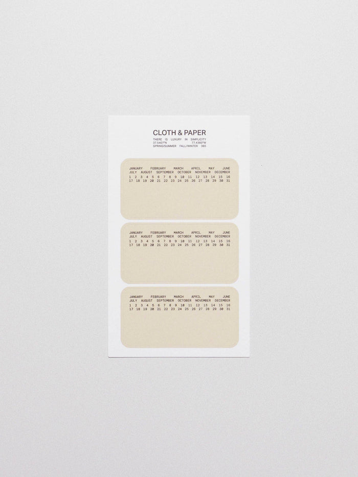 Cloth & Paper - Label Planner Stickers | Note