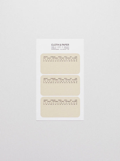 Cloth & Paper - Label Planner Stickers | Note