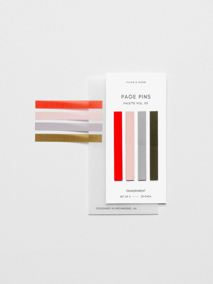 Cloth & Paper - Page Pins | Vol 03