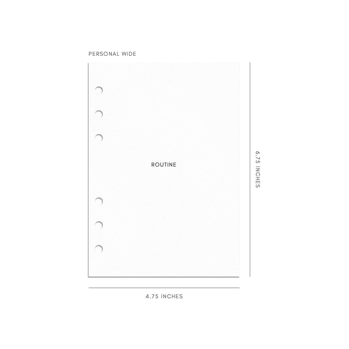 Cloth & Paper - Routine Builder Planner Inserts