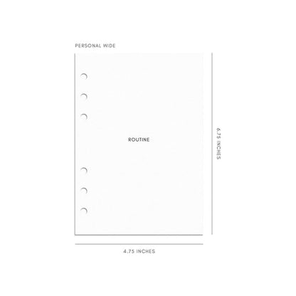 Cloth & Paper - Routine Builder Planner Inserts