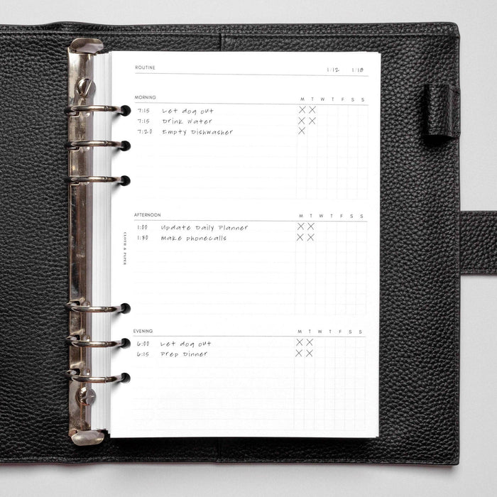 Cloth & Paper - Routine Builder Planner Inserts