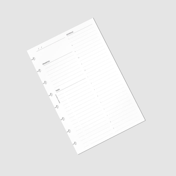 Cloth & Paper - Undated Daily Planner Inserts | Refreshed Layout