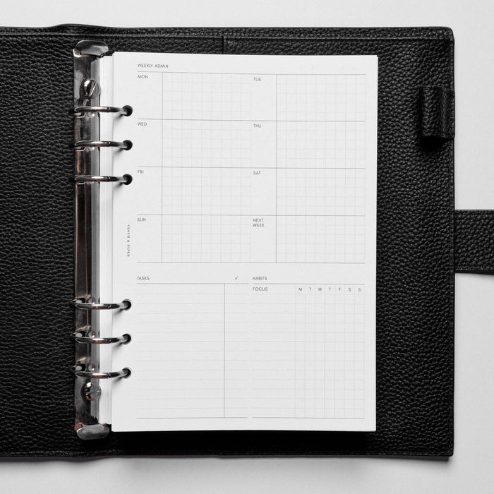 Cloth & Paper - Weekly Admin Planner Inserts | Monday Start