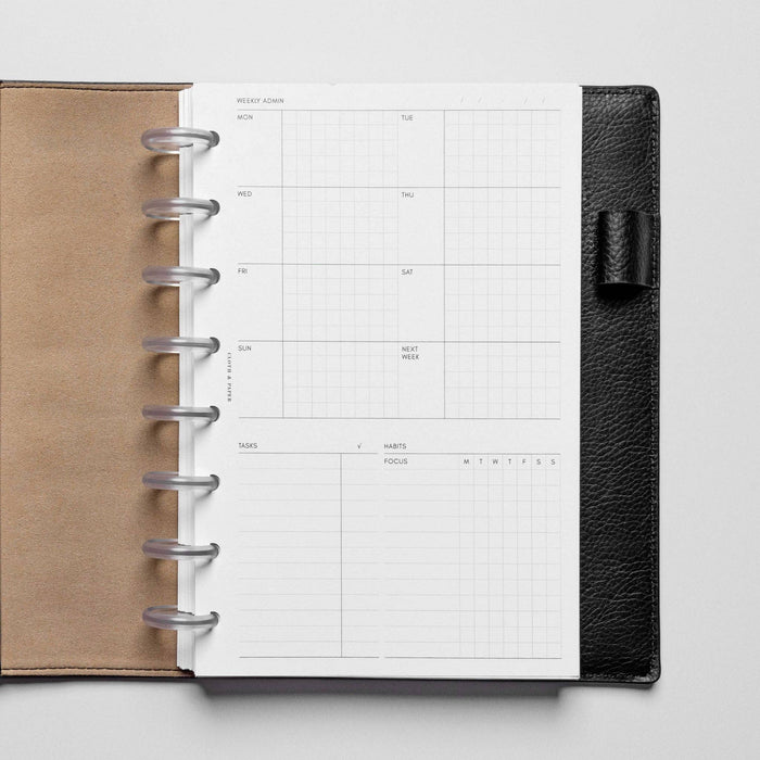 Cloth & Paper - Weekly Admin Planner Inserts | Monday Start