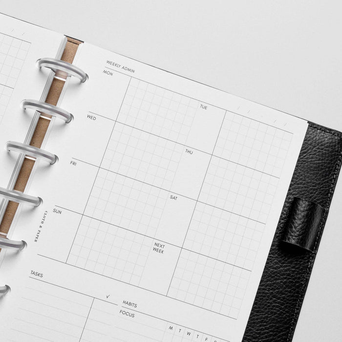 Cloth & Paper - Weekly Admin Planner Inserts | Monday Start