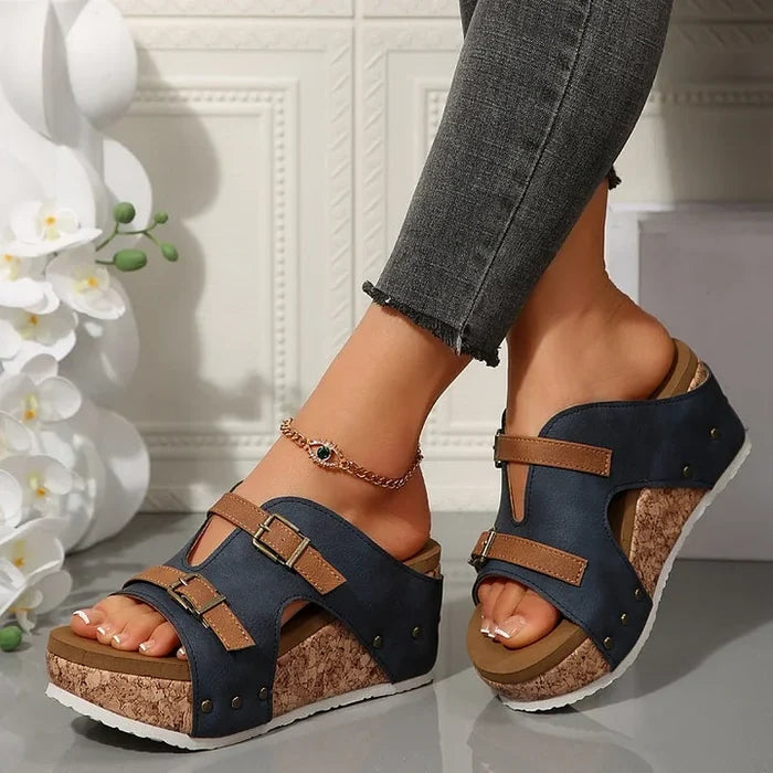 Clover | Women's Orthopedic Platform Wedge Sandals