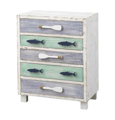 Coastal 5 Drawer Chest - accent pieces - - Greathouse