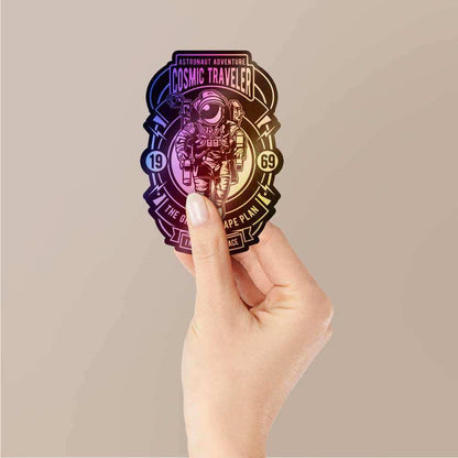Cosmic Traveler Holographic Stickers - Holographic stickers | STICK IT UP