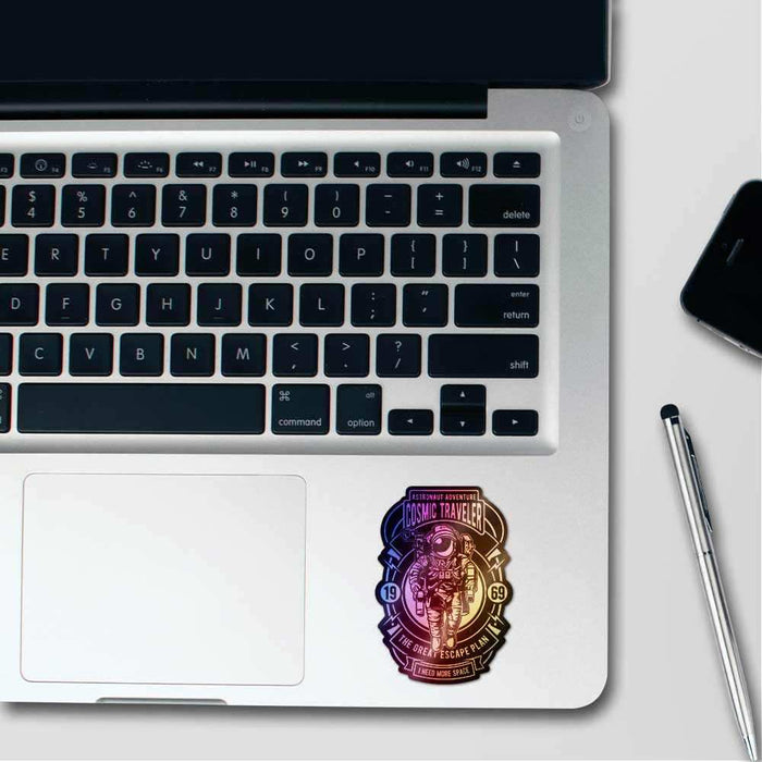 Cosmic Traveler Holographic Stickers - Holographic stickers | STICK IT UP