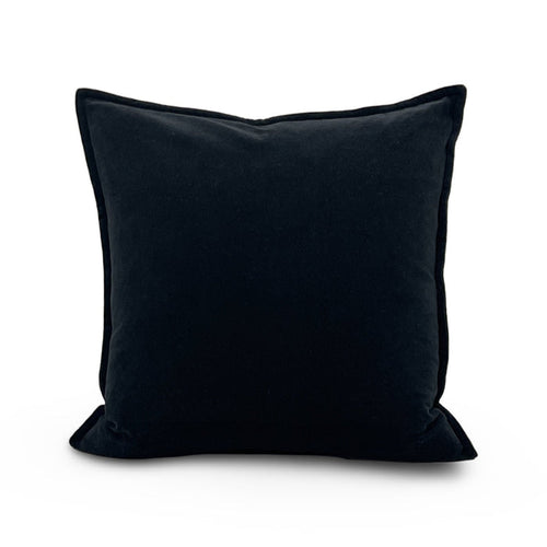 cotton velvet pillow black from Surya