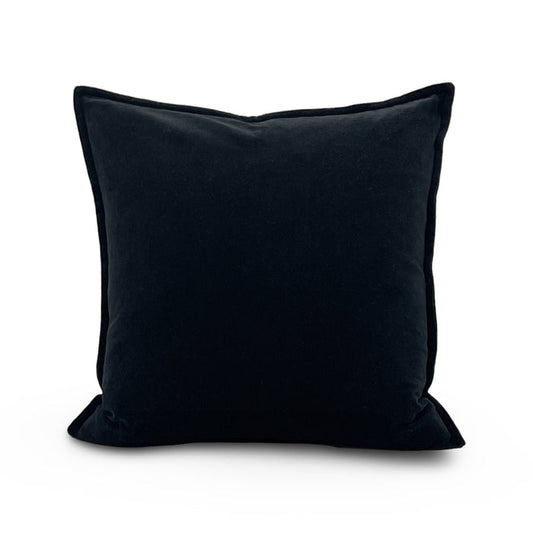 cotton velvet pillow black from Surya