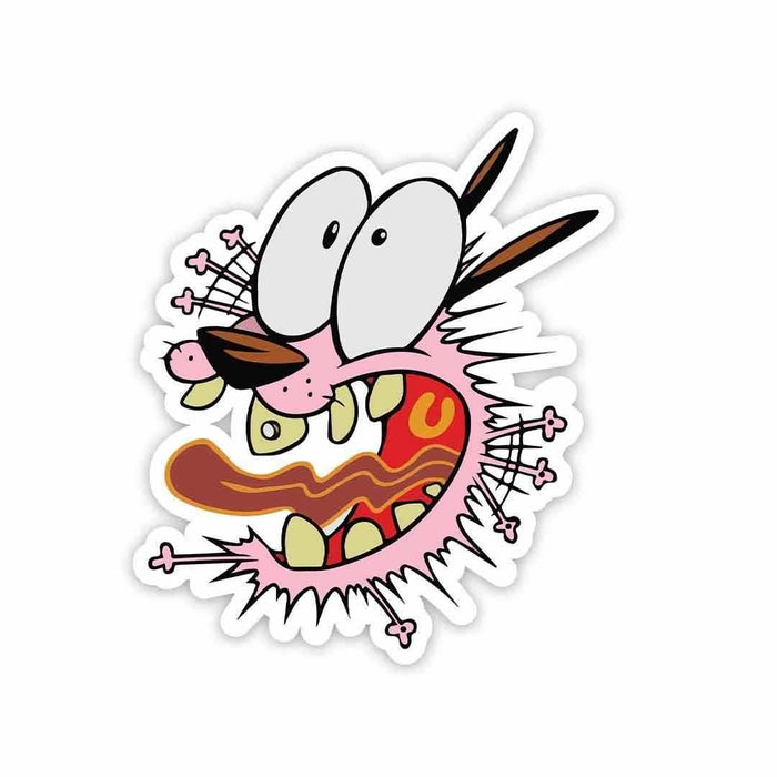 Courage the Cowardly Dog Sticker - Stickers | STICK IT UP
