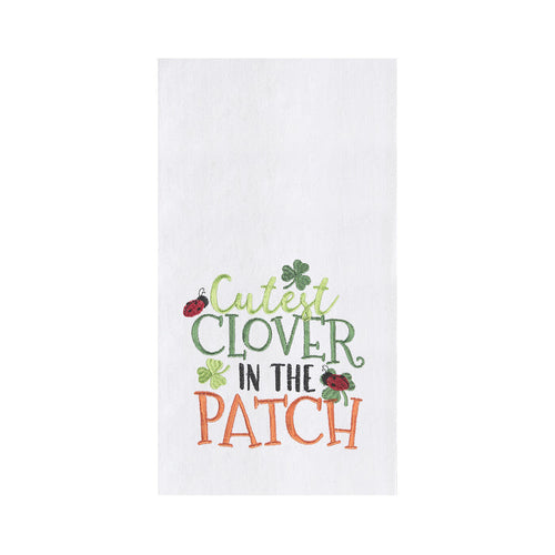 A Cutest Clover in The Patch Flour Sack Kitchen Towel.