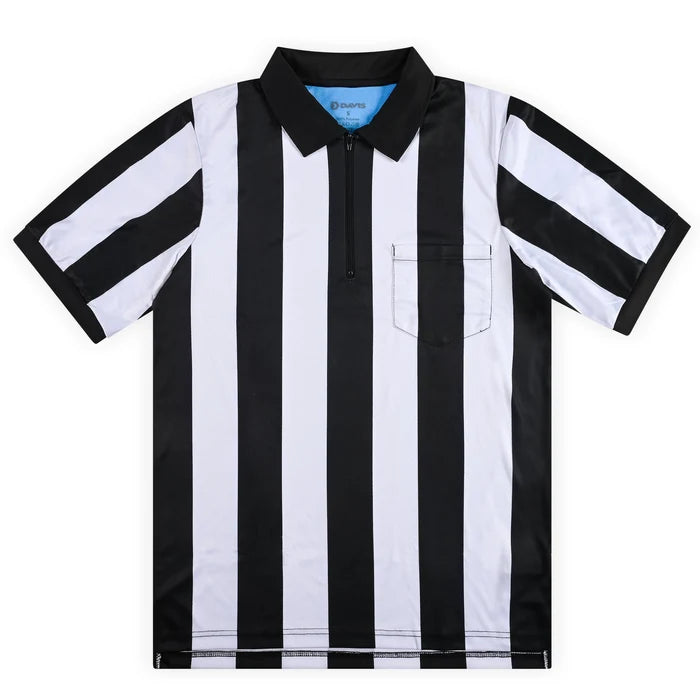 Davis BFX 2 1/4" Stripe Football Referee Shirt w/ Chest American Flag
