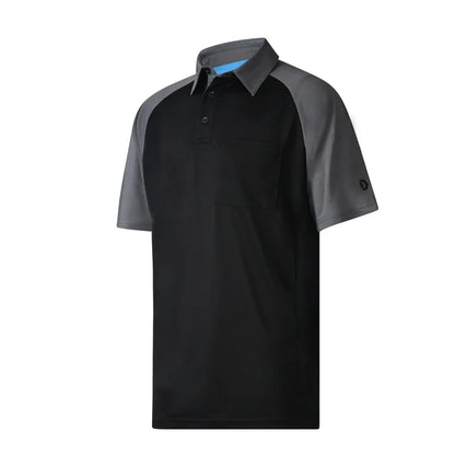 Davis MX3 Black/Charcoal Raglan Sleeve Umpire Shirt (LL CT D4)
