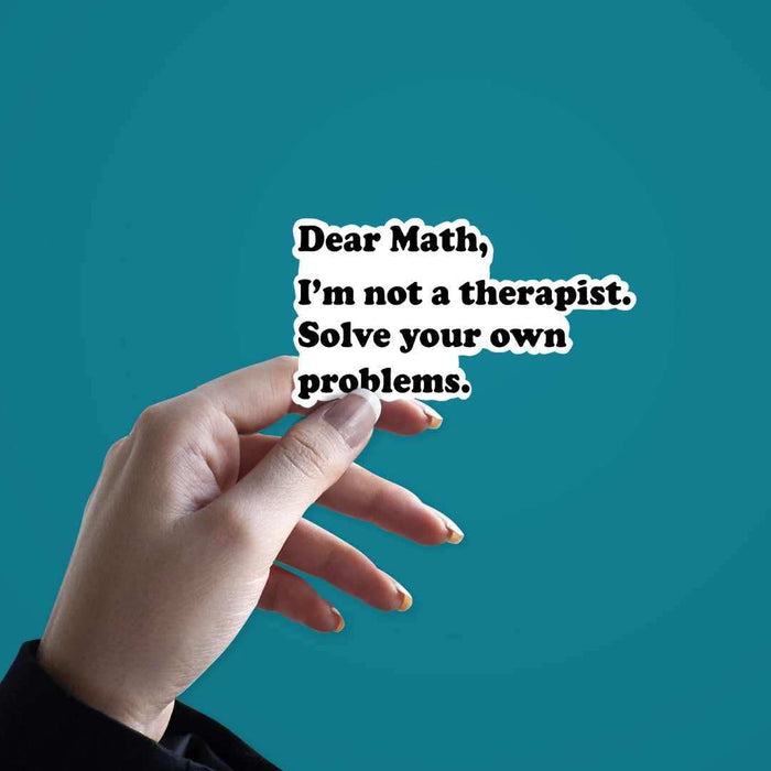 Dear Math Sticker - Stickers | STICK IT UP