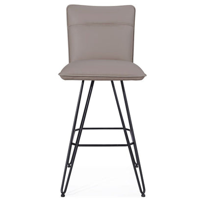 Demi Swivel Counter Stool Taupe - Bar Stools - - Greathouse
