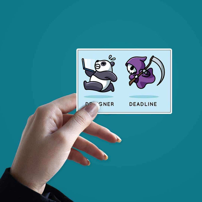 Designer and Deadlines Sticker - Stickers | STICK IT UP