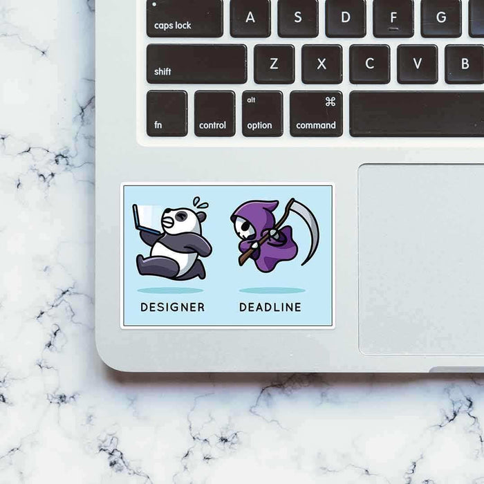 Designer and Deadlines Sticker - Stickers | STICK IT UP