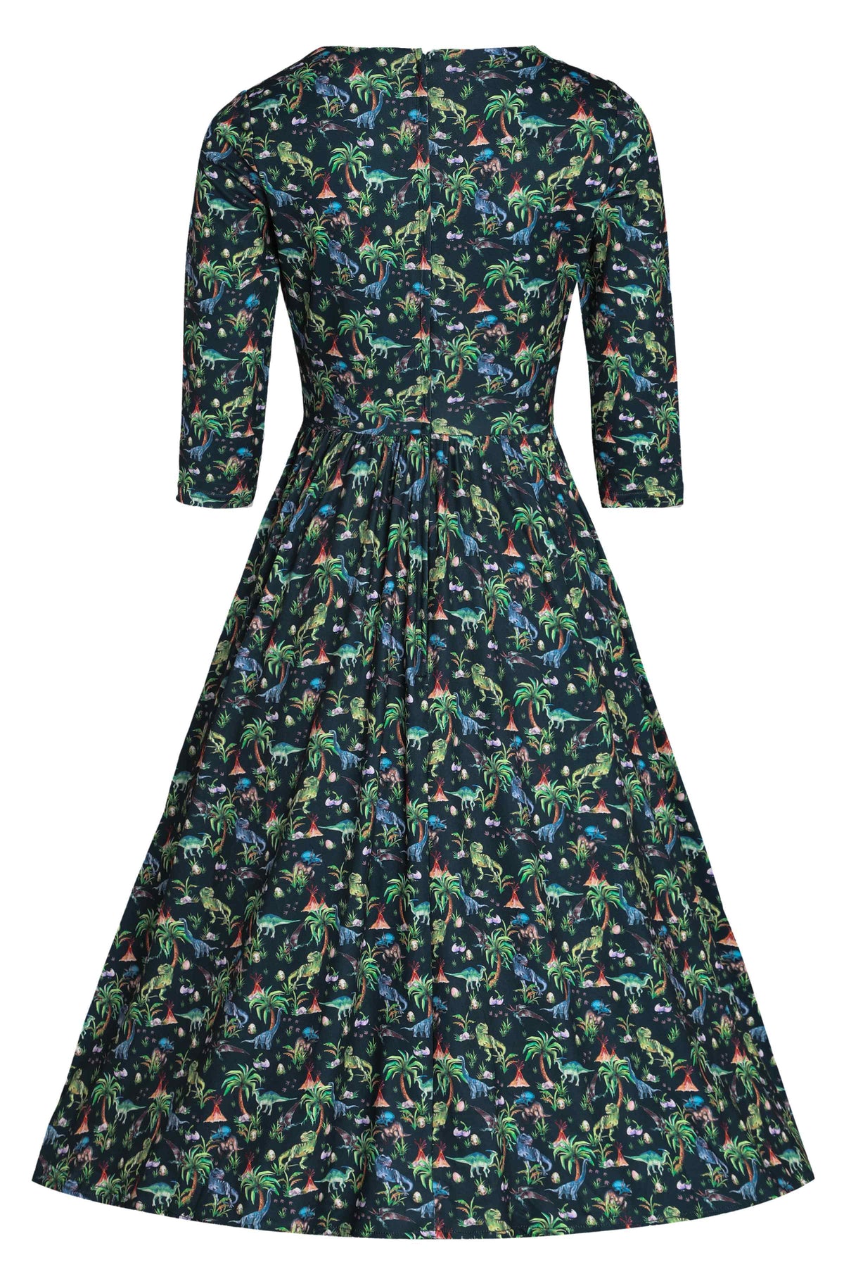 Billie Dinosaur Forest Long Sleeved Dress