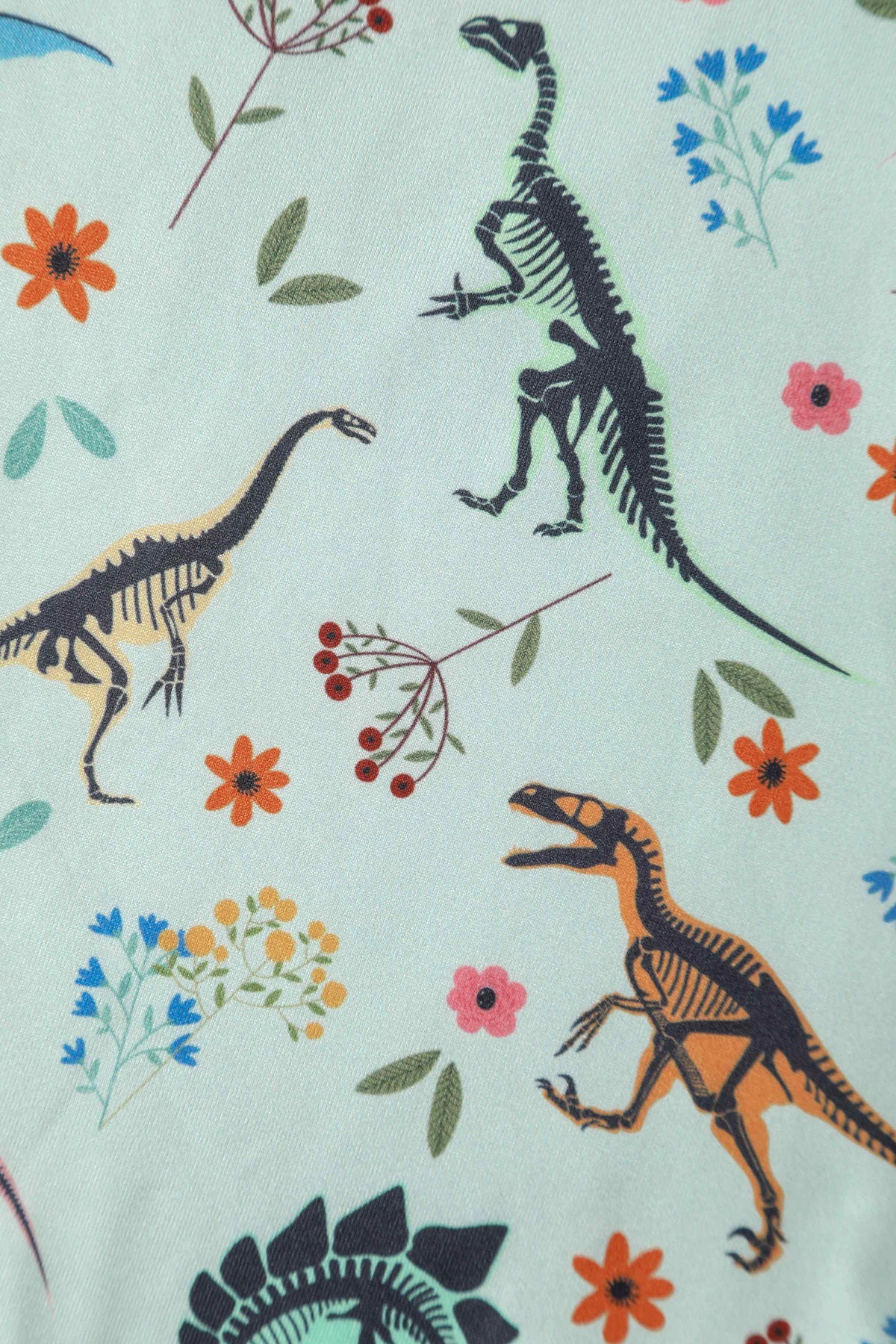 Billie Green Dinosaur Fossil Print Dress