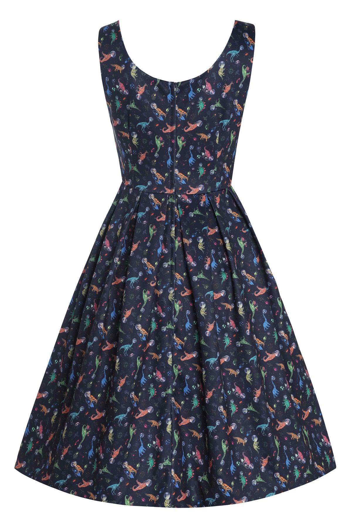 Amanda Dinosaur In Space Flared Dress
