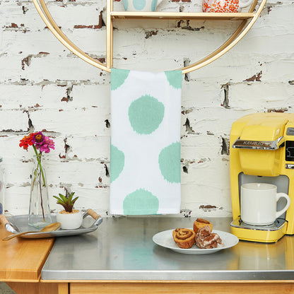 A dot printed towel.