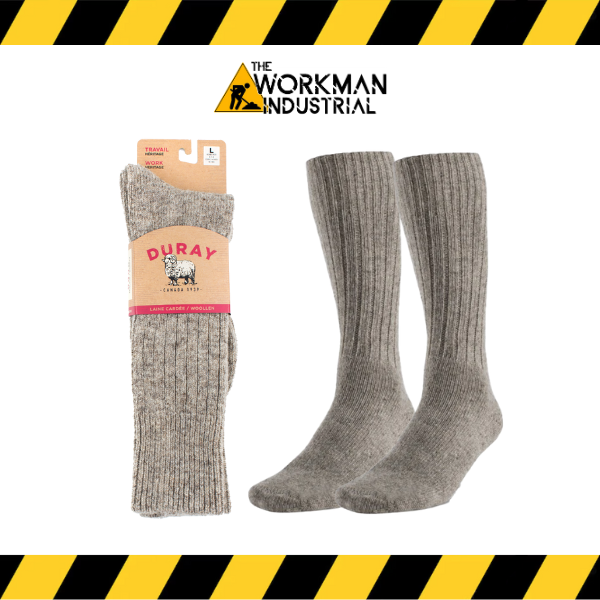 Pair of Duray 100% pure virgin wool work socks.