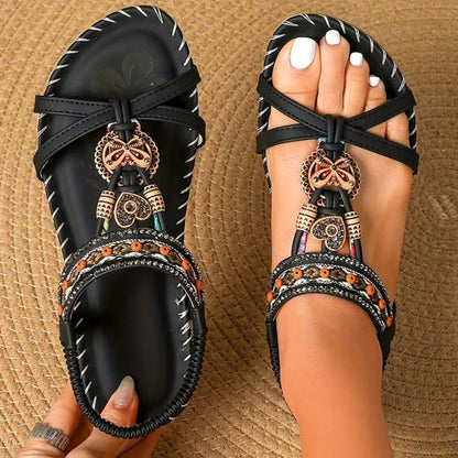 Elara | Women's Orthopedic Boho Woven Sandals