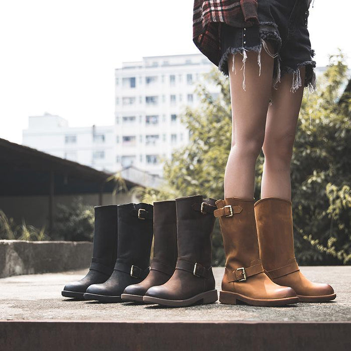 Elise™ | Buckle Boots – Bold Style, Effortless Comfort