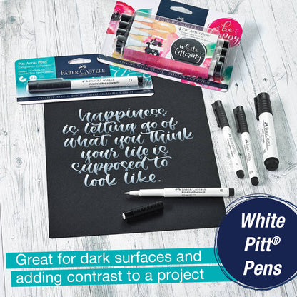 Faber-Castell - Pitt Artist Pen - #101 White Lettering - Set of 4