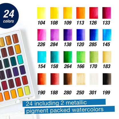 Faber-Castell - Watercolors Pans - Set of 24