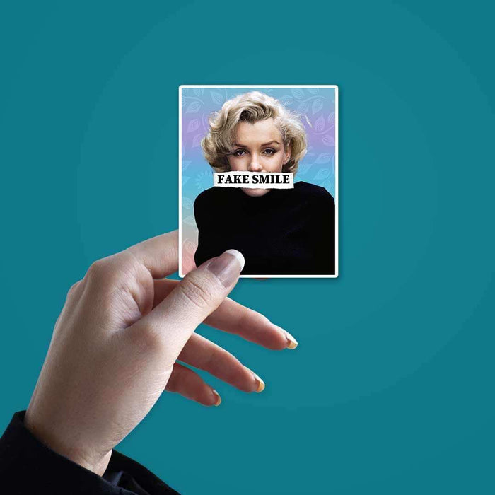 FAKE SMILE Sticker - Stickers | STICK IT UP