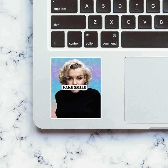 FAKE SMILE Sticker - Stickers | STICK IT UP