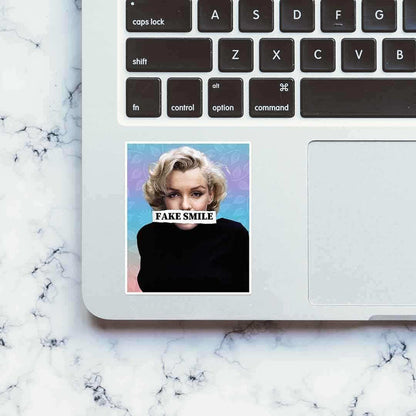 FAKE SMILE Sticker - Stickers | STICK IT UP