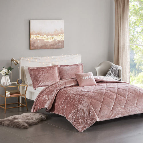 felicia reversible velvet comforter set from JLA Home and Fabrics