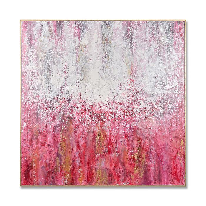 Festive Dream Hand-Painted Canvas Artwork Oil Painting 48.75 x 48.75 - Framed - Art - - Greathouse