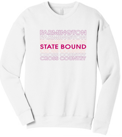 FHS GIRLS XC STATE UNISEX SPONGE FLEECE DROP SHOULDER SWEATSHIRT