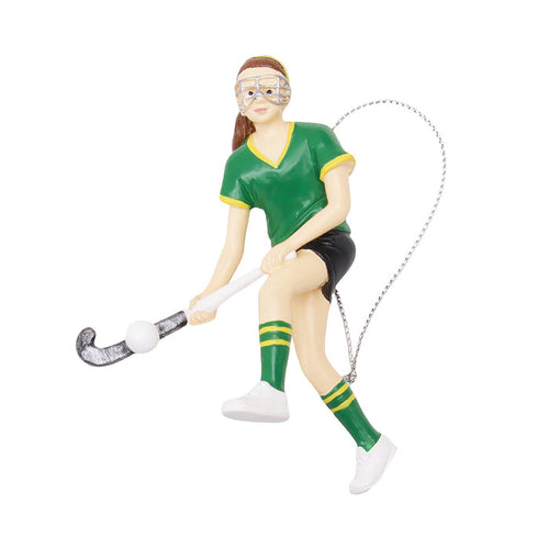 A Field Hockey Girl Ornament.