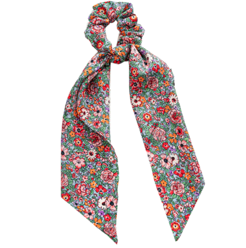 Floral Scarf Scrunchie