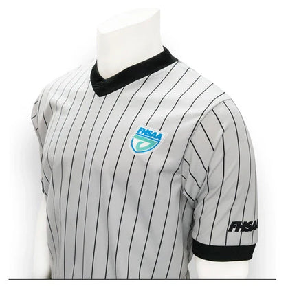 Florida (FHSAA) Smitty Body Flex Gray Pinstripe Referee Shirt